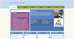 Desktop Screenshot of bensonanimalhospital.com